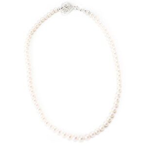 Tiffany & Co Paloma Picasso Silver Heart Pearl Necklace